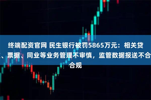 终端配资官网 民生银行被罚5865万元:相关贷款、票据、同业等业务管理不审慎,监管数据报送不合规