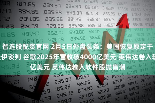 智选股配资官网 2月5日外盘头条：美国恢复原定于6日举行的美伊谈判 谷歌2025年营收破4000亿美元 英伟达卷入软件股抛售潮