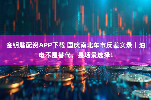 金钥匙配资APP下载 国庆南北车市反差实录｜油电不是替代，是场景选择！